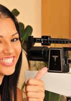 Cassie Cruz gets measured and weighed and spooned, Cassie Cruz (cas044) ATK Exotics: Cassie Cruz (Cassie Cruz gets measured and weighed and spooned)