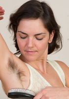 ATK Natural & Hairy: Katie Zucchini (Katie brushing her big bush.)