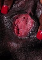 ATK Natural & Hairy: Kiana Love (Hairy Black model Kiana spreads her pussy)