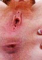 ATK Natural & Hairy: Kitty Strange (Kitty spreads her cheeks wide)