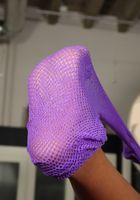 ATK Exotics: Mocha Menage (Black model Mocha shows off her feet)