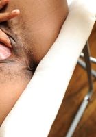 ATK Natural & Hairy: Nadia (Nadia strips and pussy spread fingering)