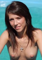 ATK Archives: Nikol (Hairy babe Nikol gets naked outdoors and takes a swim)
